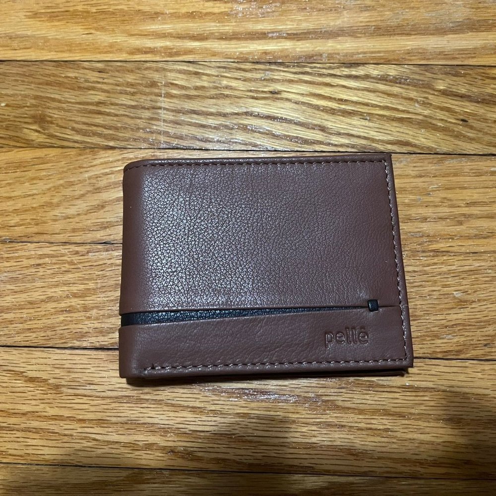 Brown leather wallet